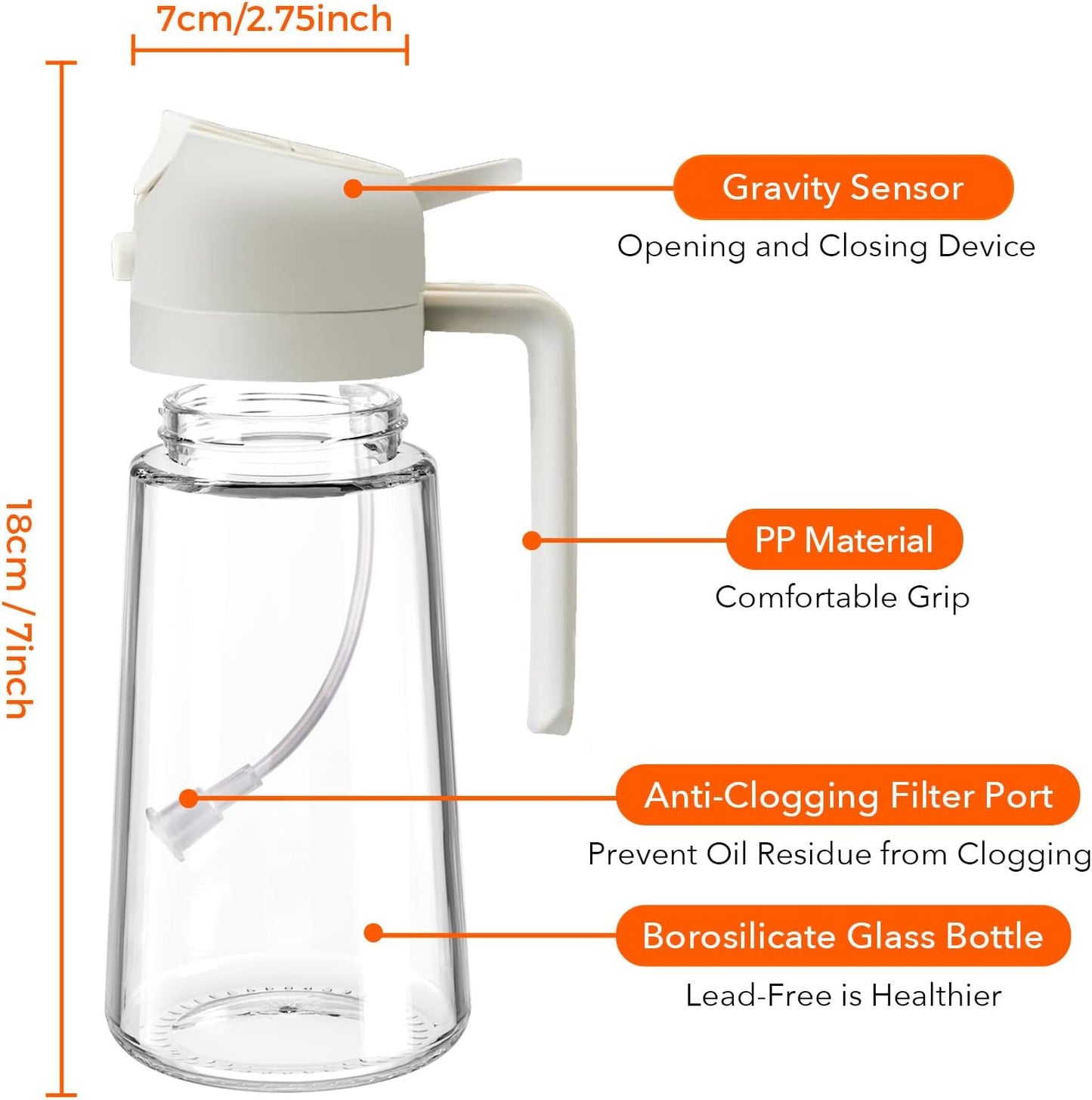 2-in-1 Oil Sprayer & Dispenser Jug