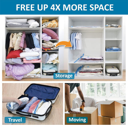 Travel Vac™ + Vacuum Storage Bags with Hand Pump 5pcs