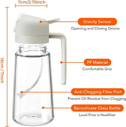 2-in-1 Oil Sprayer &  Dispenser  Jug