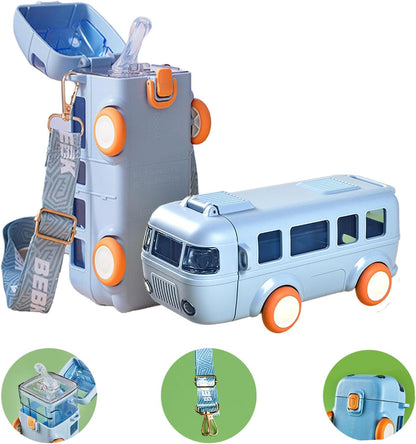 AdventureFlow Kids Bus-Style Water Bottle 500ml