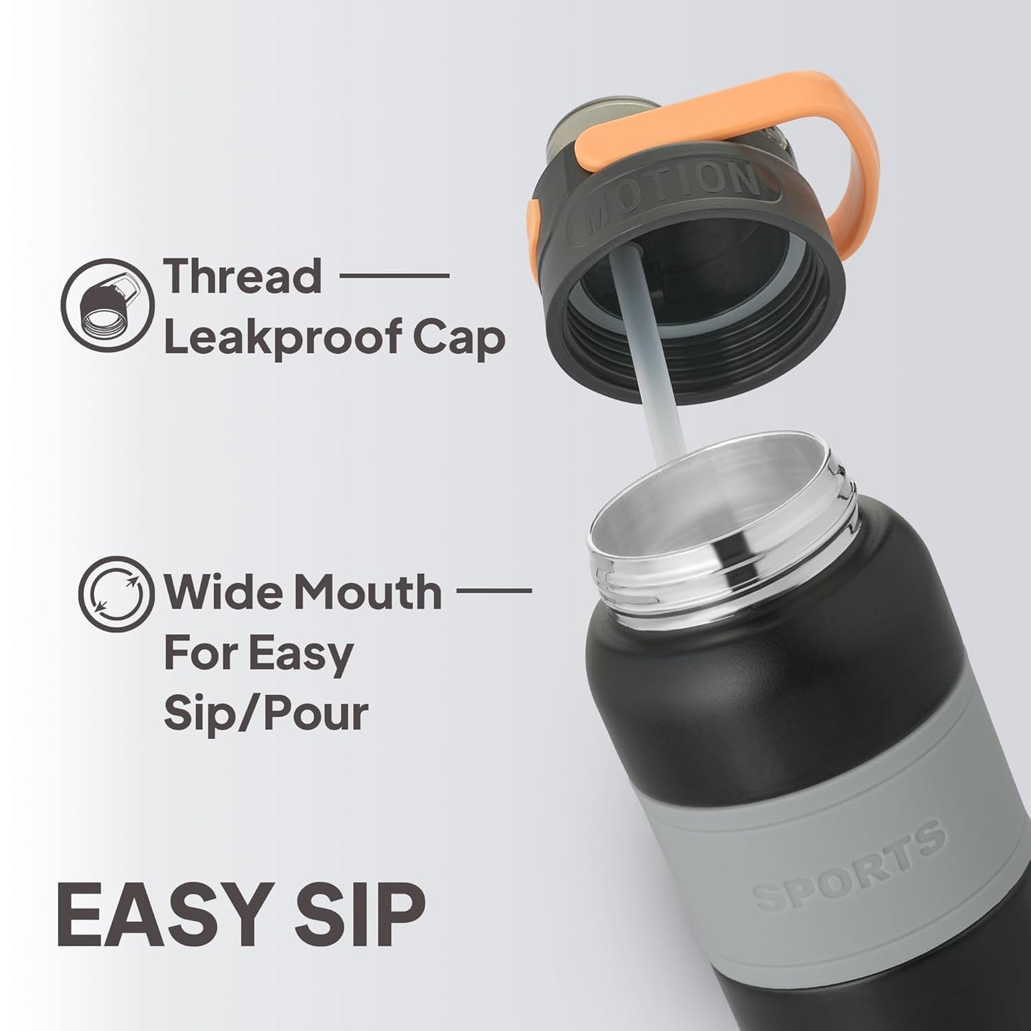 Time Life-800ml Imported Stainless Steel Water Bottle