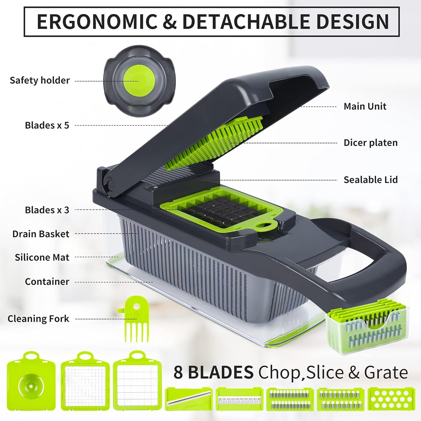 SliceMate™ 15 in 1 Vegetable Slicer
