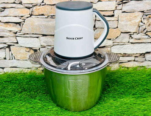 Silver Crust Meat Grinder & Chopper With 3L Steel Bowl