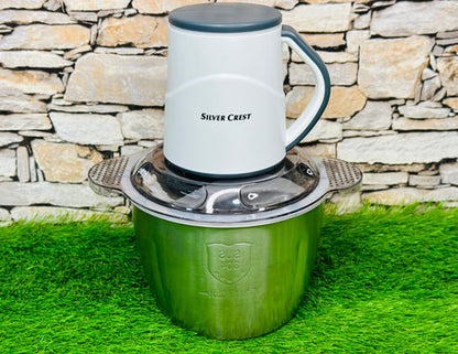 Silver Crust Meat Grinder & Chopper With 3L Steel Bowl