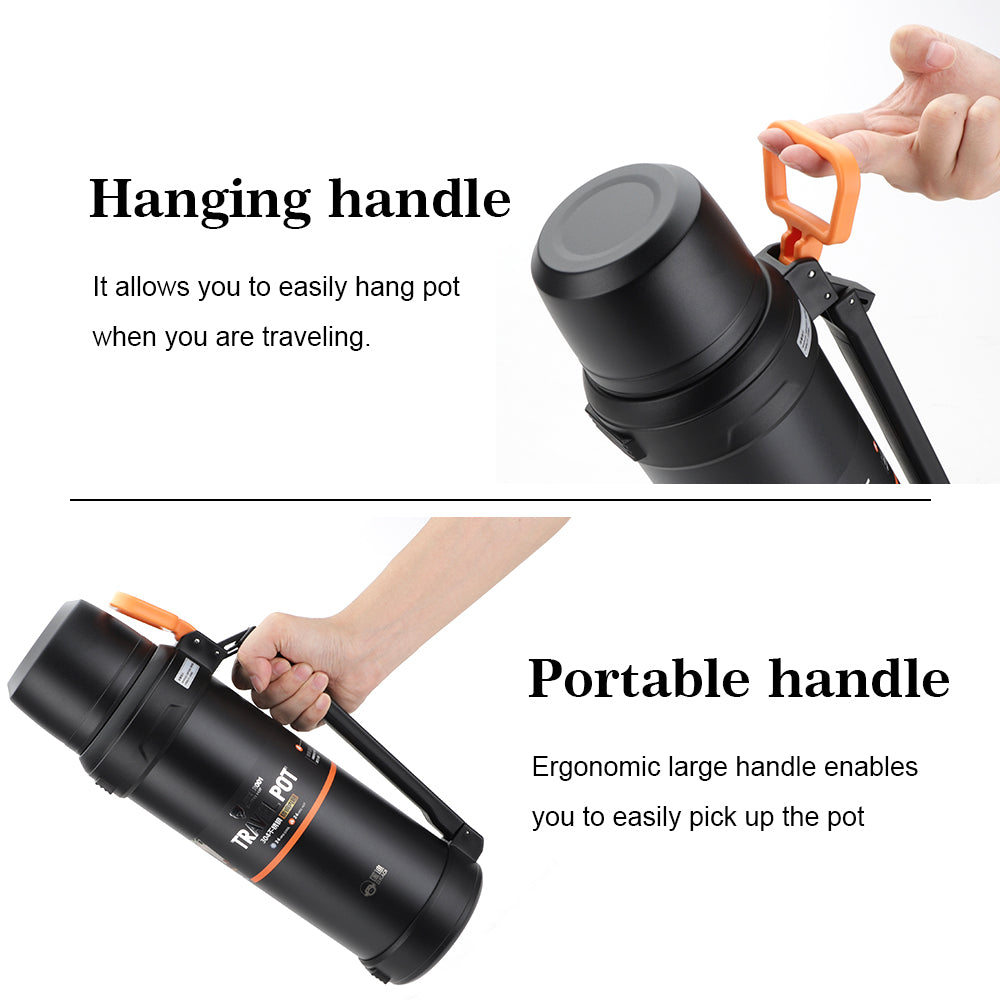 D.KADI TRAVEL POT Stainless Steel Insulated Water Bottle 2.5 Liter