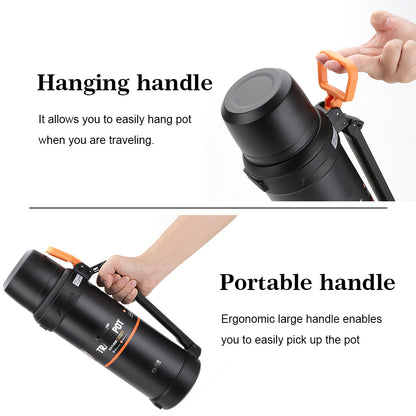 D.KADI TRAVEL POT Stainless Steel Insulated Water Bottle 2.5 Liter