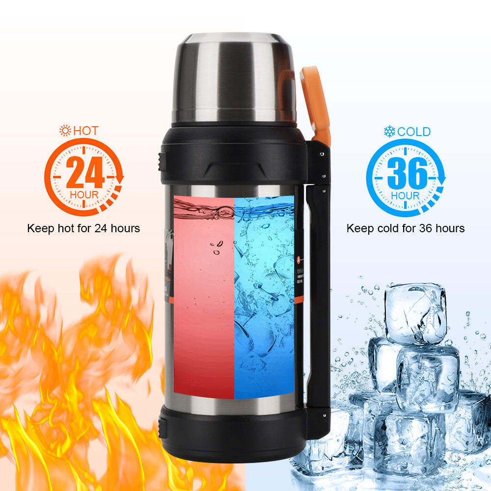 D.KADI TRAVEL POT Stainless Steel Insulated Water Bottle 2.5 Liter