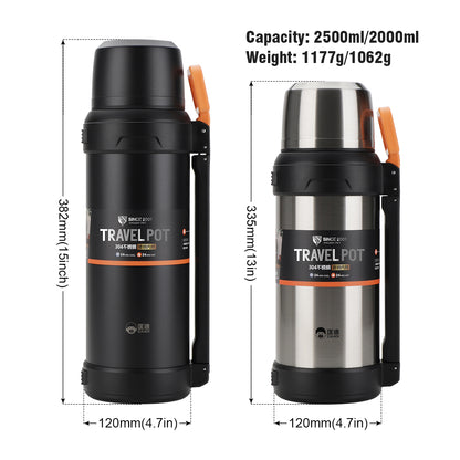 D.KADI TRAVEL POT Stainless Steel Insulated Water Bottle 2.5 Liter