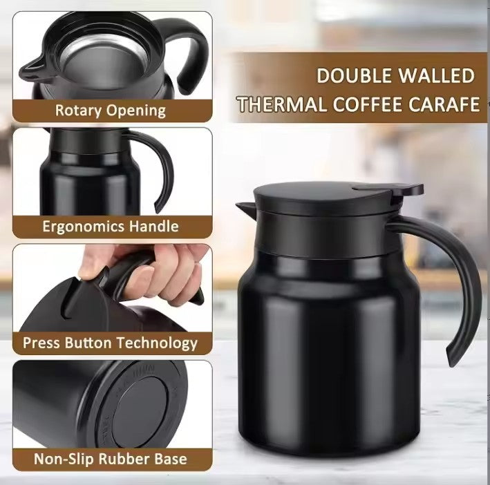 Imported Stainless Steel Teapot  Modern Design 1 Liter