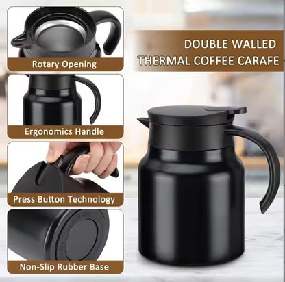 Imported Stainless Steel Teapot  Modern Design 1 Liter