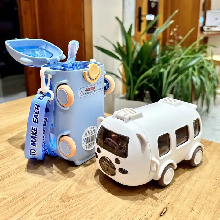 AdventureFlow Kids Bus-Style Water Bottle 500ml