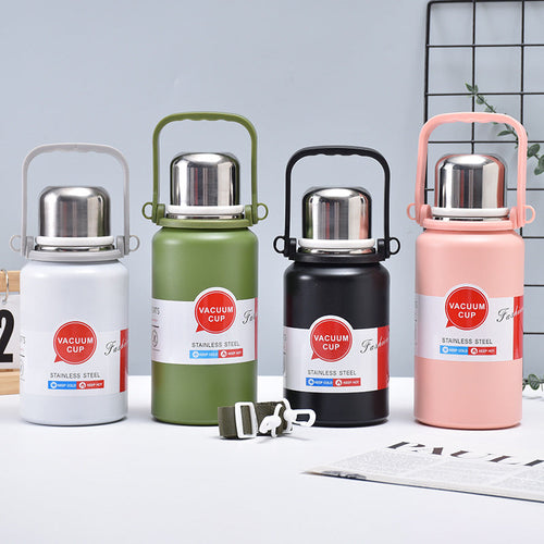 316 Stainless Steel Large-Capacity Water Bottle  - Portable King Kong Cup for Outdoor & Office, School Use