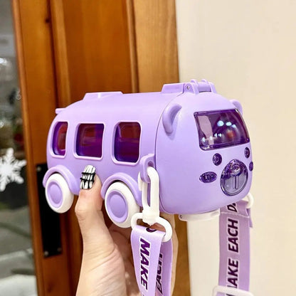 AdventureFlow Kids Bus-Style Water Bottle 500ml