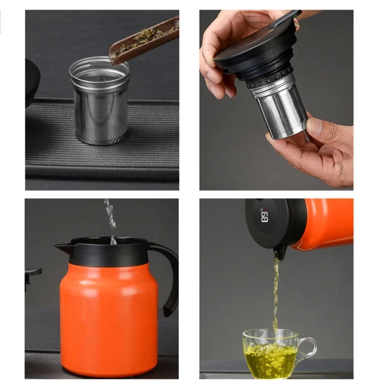 Imported Stainless Steel Teapot  Modern Design